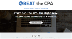 Desktop Screenshot of beatthecpa.com