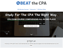 Tablet Screenshot of beatthecpa.com